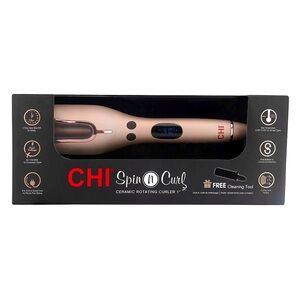Brand new CHI Spin N Curl 1" Rotating Curling Iron - Rose Gold